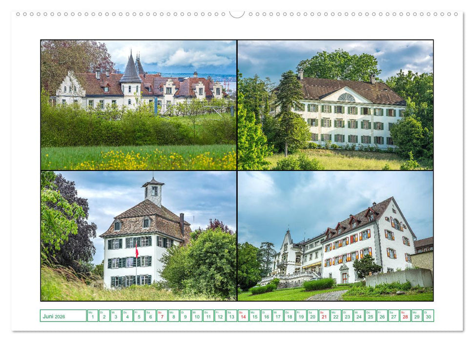 Schlösser und Burgen in der nördlichen Schweiz (CALVENDO Wandkalender 2026)