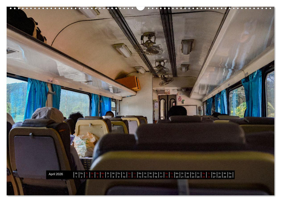 Mit dem Zug durch Thailand von Ralf Kretschmer (CALVENDO Wandkalender 2026)