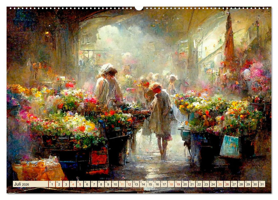 Paris - impressionistische Eindrücke (CALVENDO Premium Wandkalender 2026)