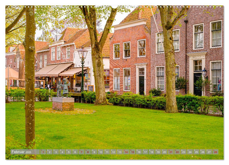 Ein Blick auf Veere in Zeeland (CALVENDO Premium Wandkalender 2026)