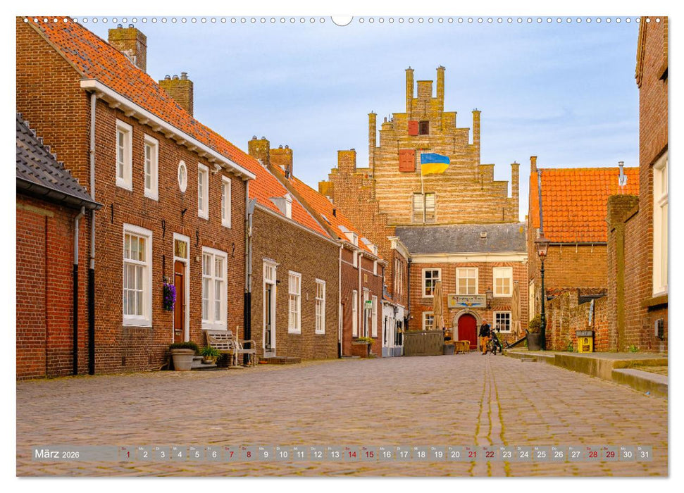Ein Blick auf Veere in Zeeland (CALVENDO Premium Wandkalender 2026)