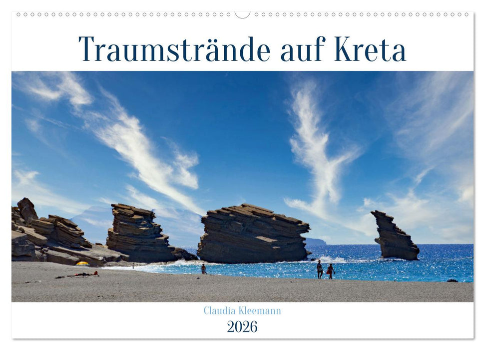 Traumstrände auf Kreta (CALVENDO Wandkalender 2026)
