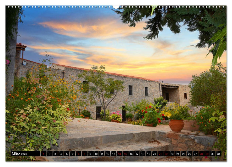 Klöster und Kirchen auf Kreta (CALVENDO Wandkalender 2026)