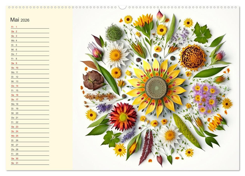 Jahresrunde Schönheiten (CALVENDO Premium Wandkalender 2026)