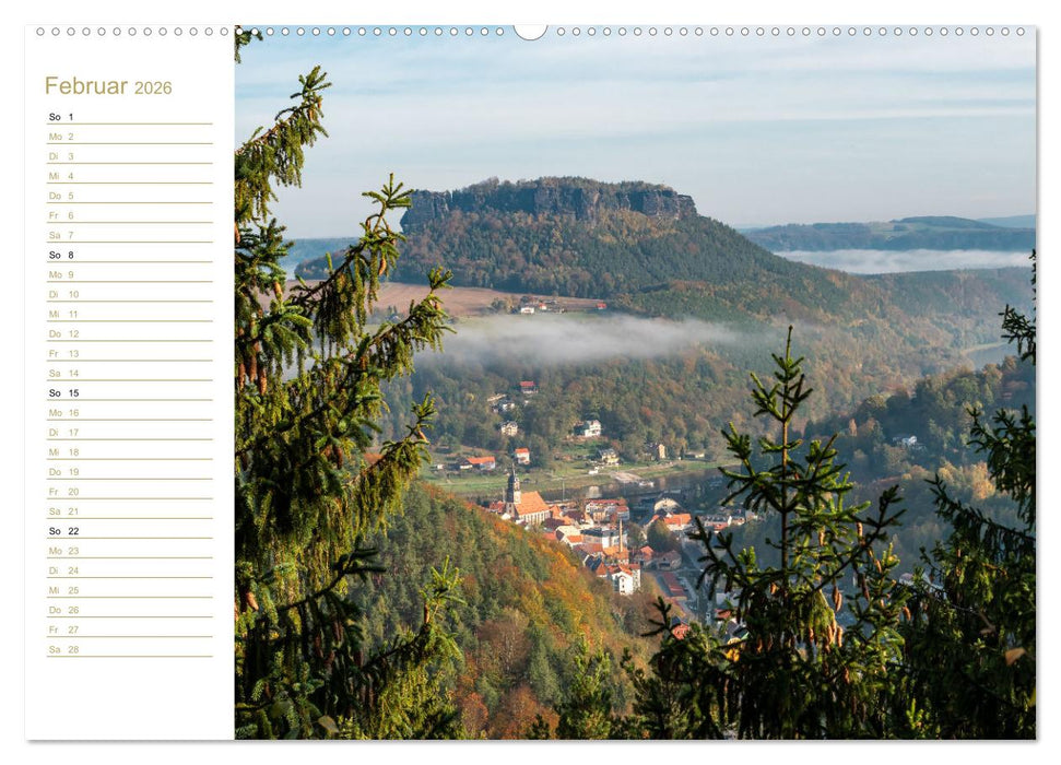Lilienstein Perspektiven - Elbsandstein (CALVENDO Wandkalender 2026)
