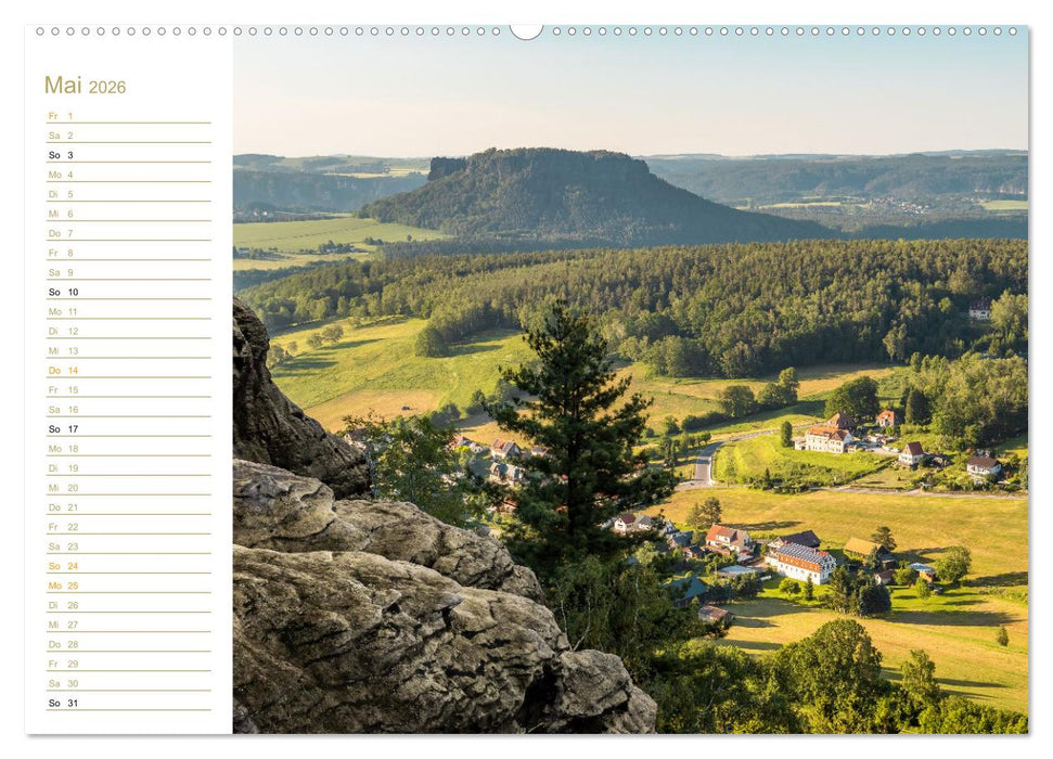 Lilienstein Perspektiven - Elbsandstein (CALVENDO Wandkalender 2026)