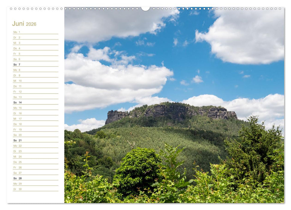 Lilienstein Perspektiven - Elbsandstein (CALVENDO Wandkalender 2026)