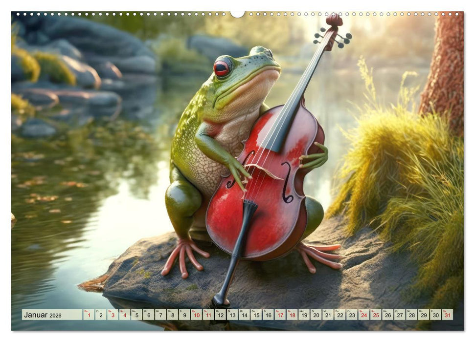 Frosch Konzert (CALVENDO Wandkalender 2026)