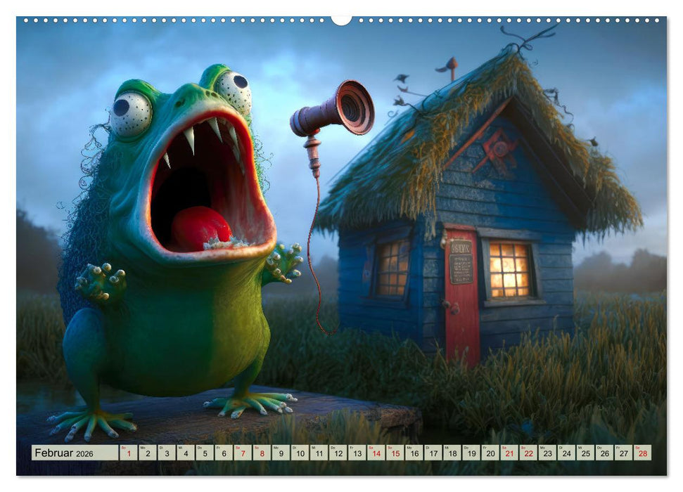 Frosch Konzert (CALVENDO Wandkalender 2026)