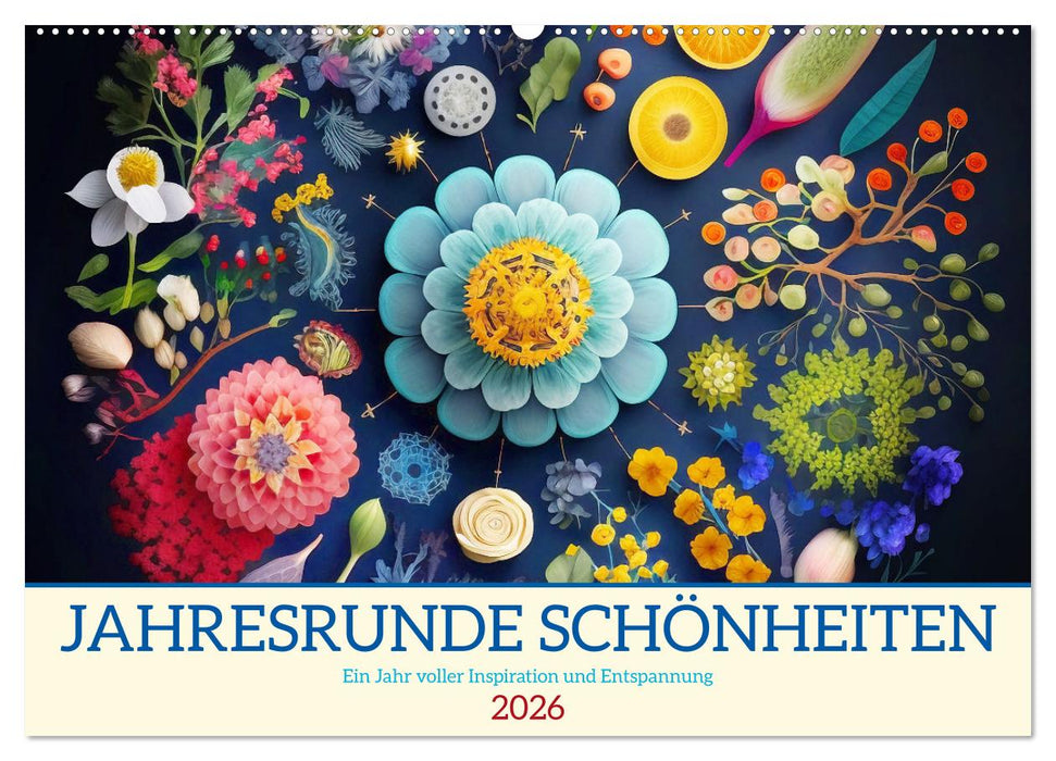 Jahresrunde Schönheiten (CALVENDO Wandkalender 2026)