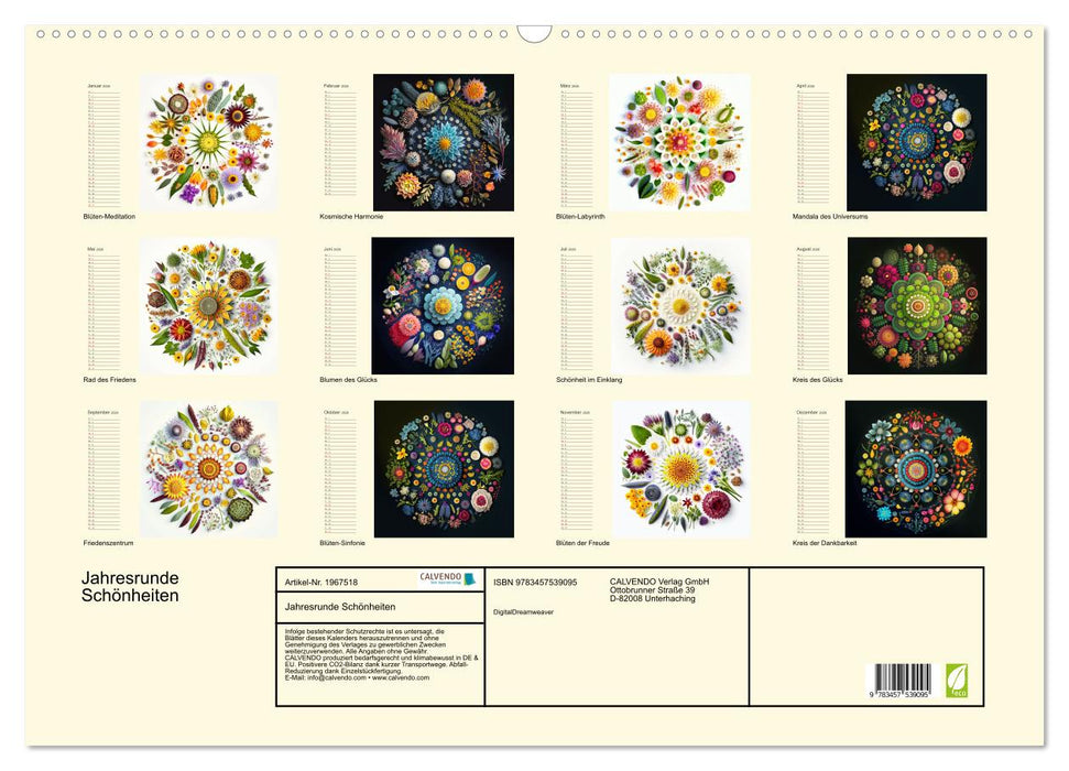 Jahresrunde Schönheiten (CALVENDO Wandkalender 2026)