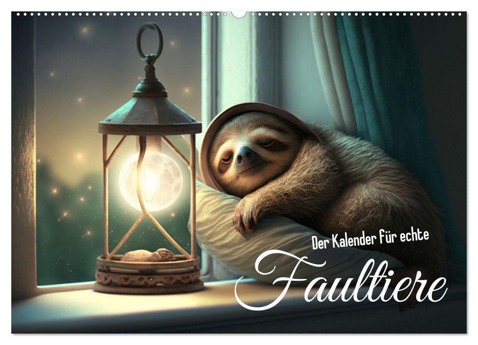 Der Kalender für echte Faultiere (CALVENDO Wandkalender 2026)