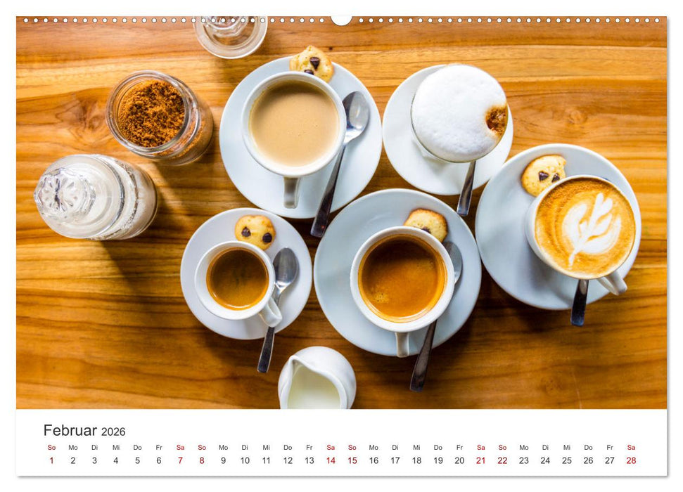 Genussmomente Kaffee (CALVENDO Premium Wandkalender 2026)
