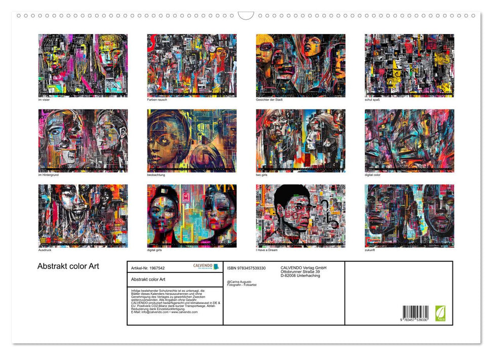 Abstrakt color Art (CALVENDO Wandkalender 2026)