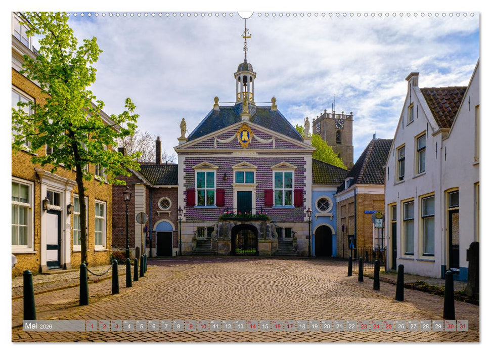 Ein Blick auf Middelharnis (CALVENDO Wandkalender 2026)