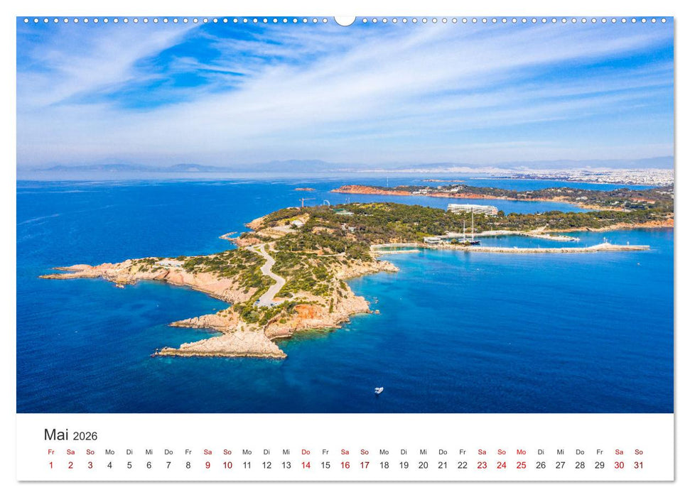 Griechenland - Das einzigartige Land der Antike. (CALVENDO Wandkalender 2026)