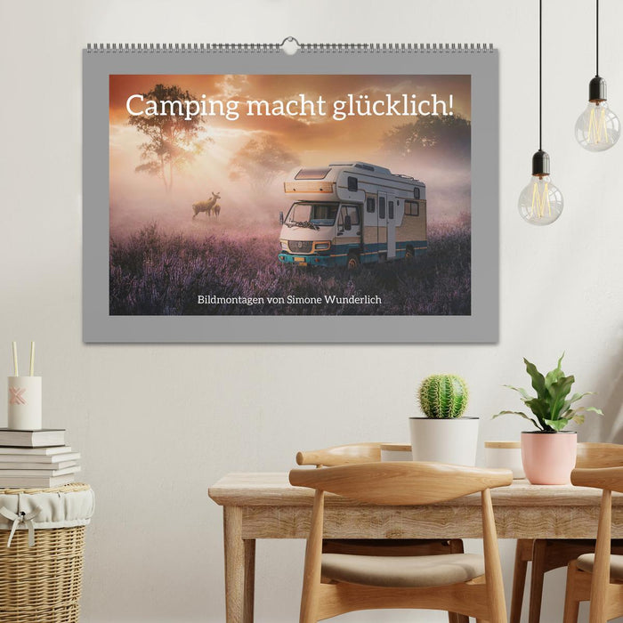 Camping macht glücklich! (CALVENDO Wandkalender 2026)