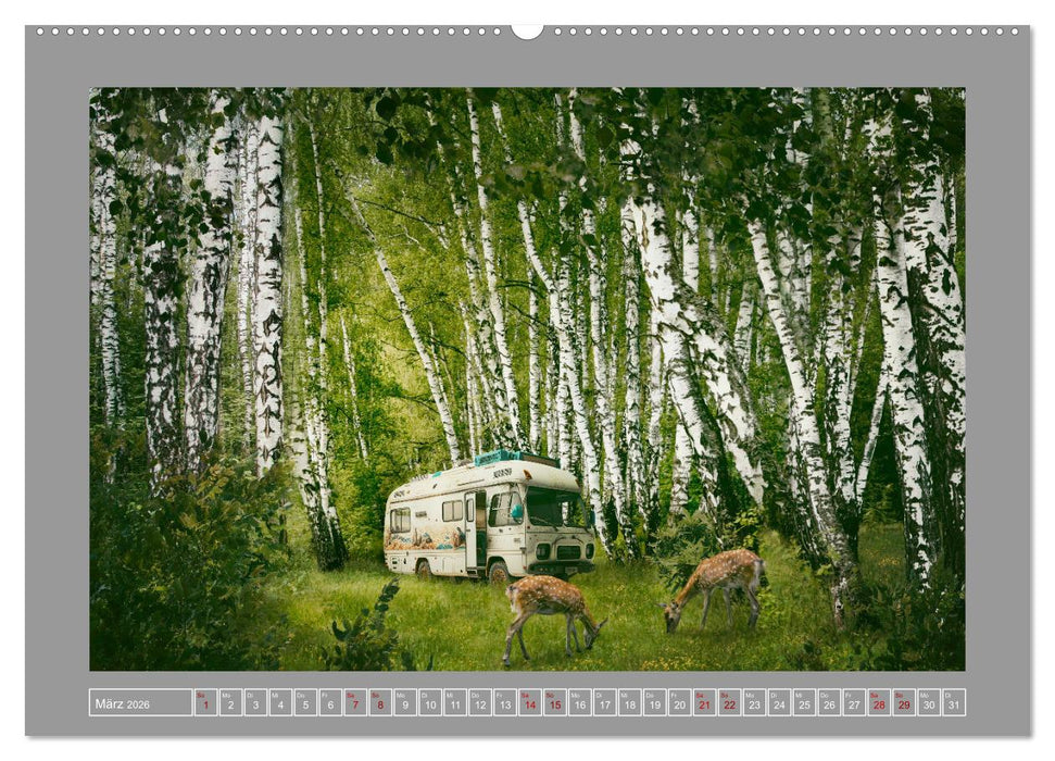 Camping macht glücklich! (CALVENDO Wandkalender 2026)