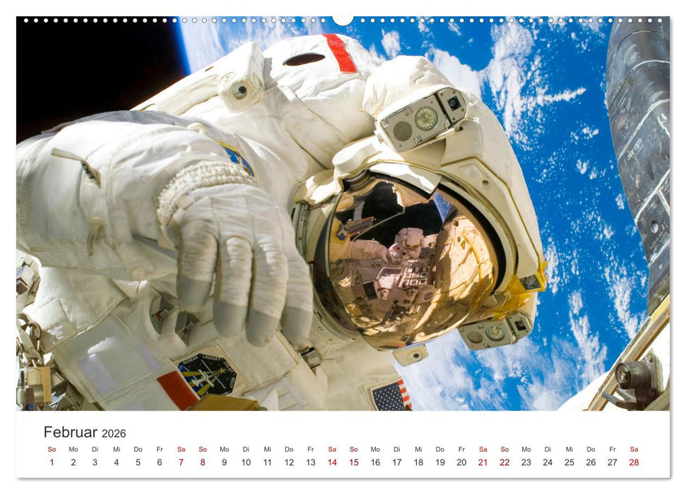 Astronauten - Menschen im Weltall (CALVENDO Premium Wandkalender 2026)