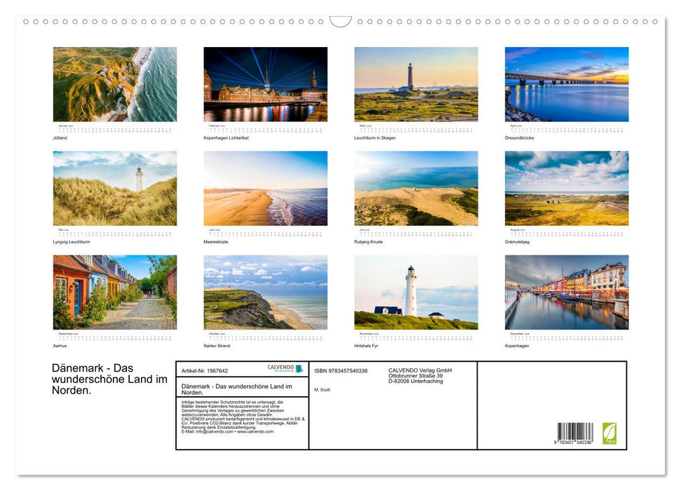 Dänemark - Das wunderschöne Land im Norden. (CALVENDO Wandkalender 2026)