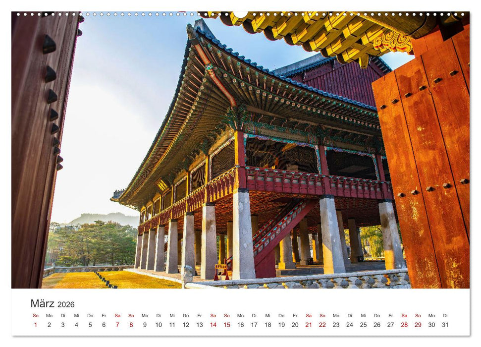 Südkorea - Eine Reise in ein unbekanntes Land. (CALVENDO Wandkalender 2026)