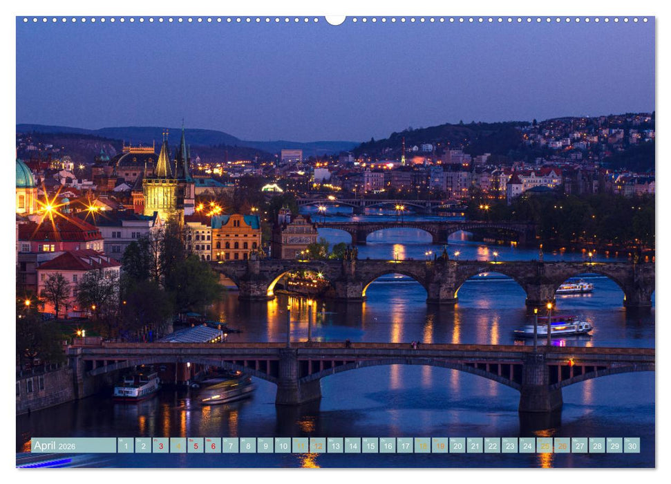 Die Karlsbrücke in Prag (CALVENDO Wandkalender 2026)