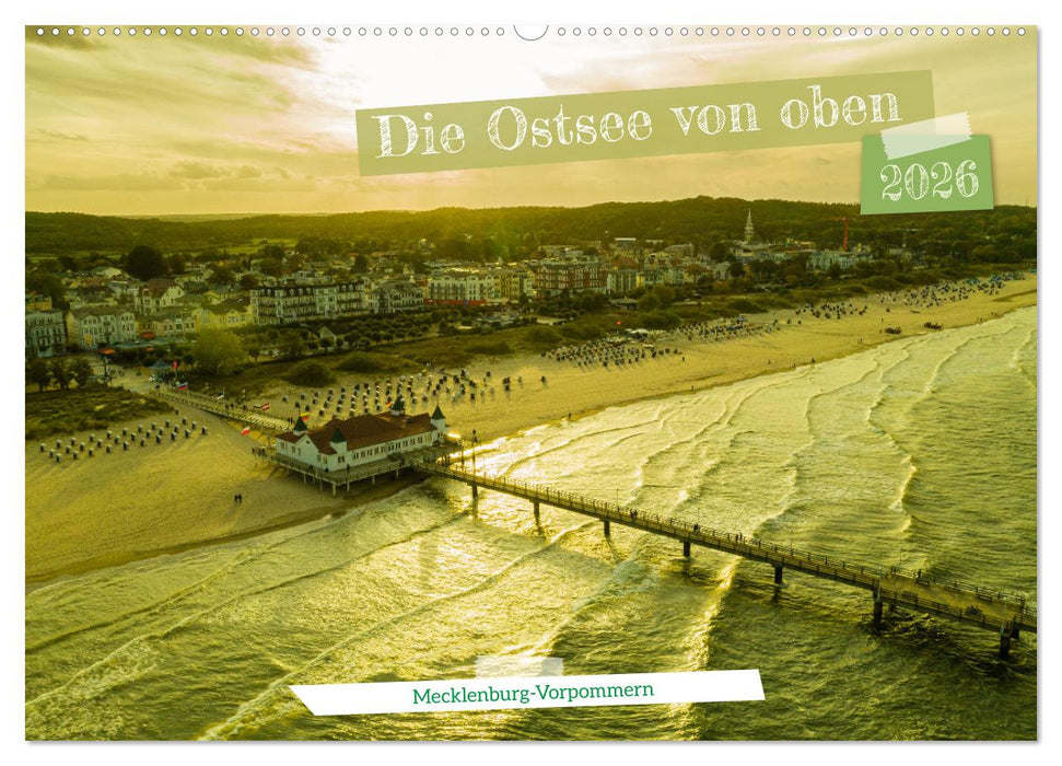 Die Ostsee von oben, Mecklenburg-Vorpommern (CALVENDO Wandkalender 2026)