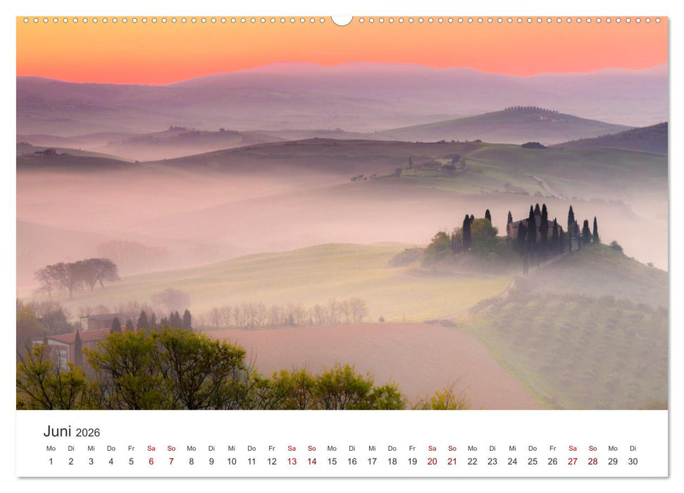 Traumziel Toskana (CALVENDO Wandkalender 2026)