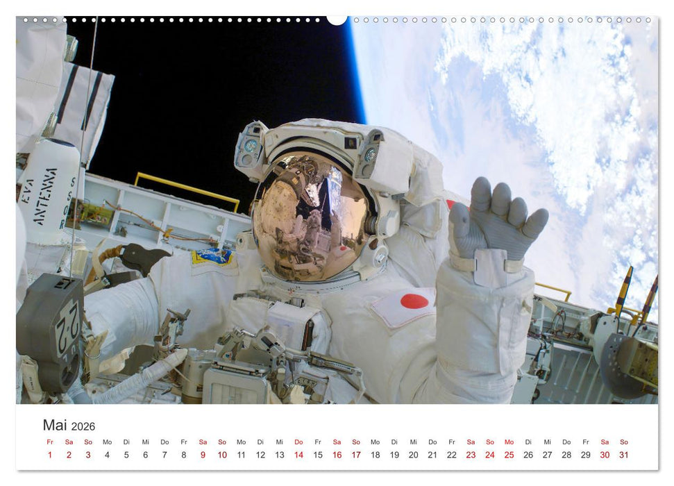 Astronauten - Menschen im Weltall (CALVENDO Wandkalender 2026)