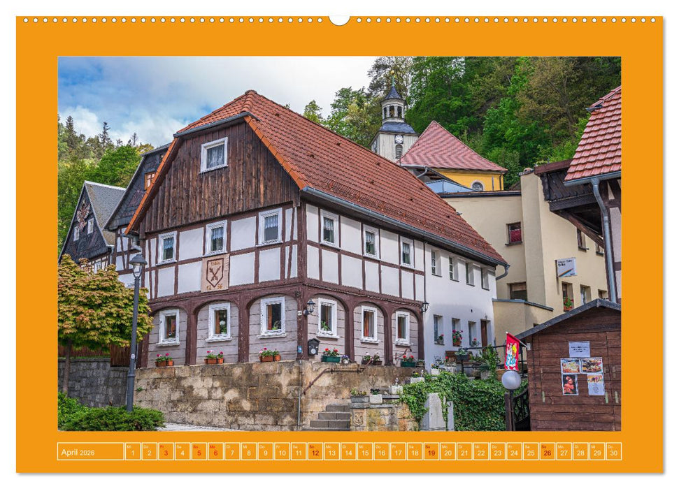 Umgebindehäuser in der schönen Oberlausitz (CALVENDO Wandkalender 2026)