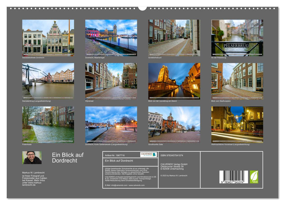 Ein Blick auf Dordrecht (CALVENDO Premium Wandkalender 2026)