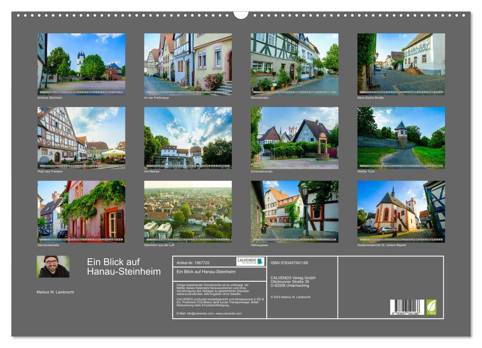 Ein Blick auf Hanau-Steinheim (CALVENDO Wandkalender 2026)