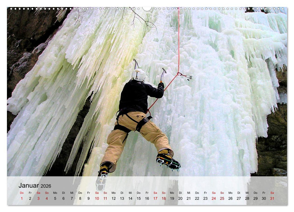 Extremsport Eisklettern (CALVENDO Premium Wandkalender 2026)