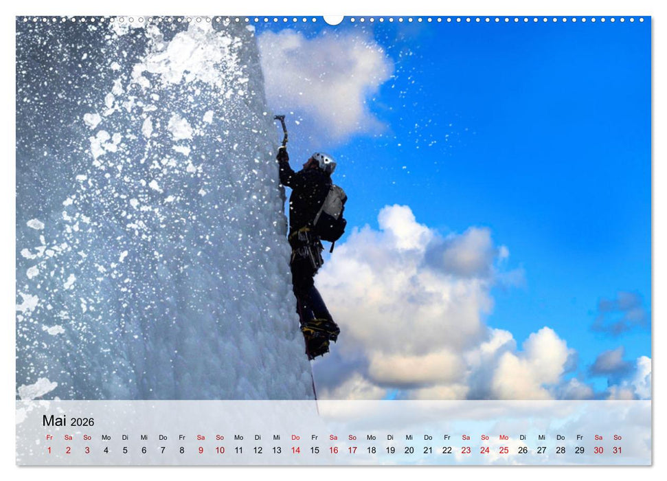 Extremsport Eisklettern (CALVENDO Premium Wandkalender 2026)
