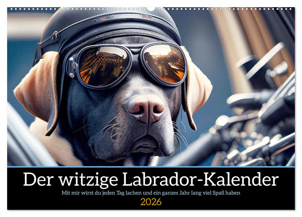 Der witzige Labrador-Kalender (CALVENDO Wandkalender 2026)