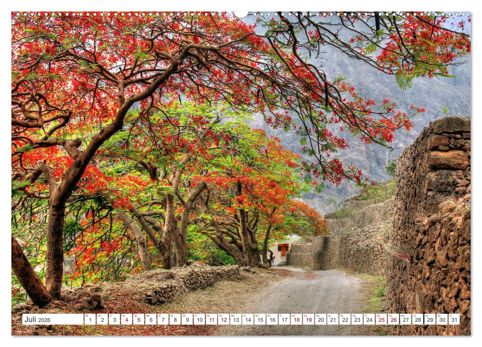 Cabo Verde - Sao Vicente, Santo Antao und Santiago (CALVENDO Premium Wandkalender 2026)