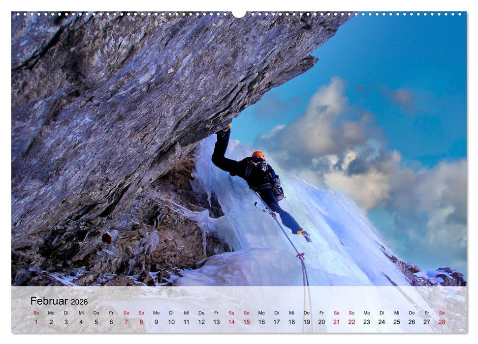 Extremsport Eisklettern (CALVENDO Wandkalender 2026)