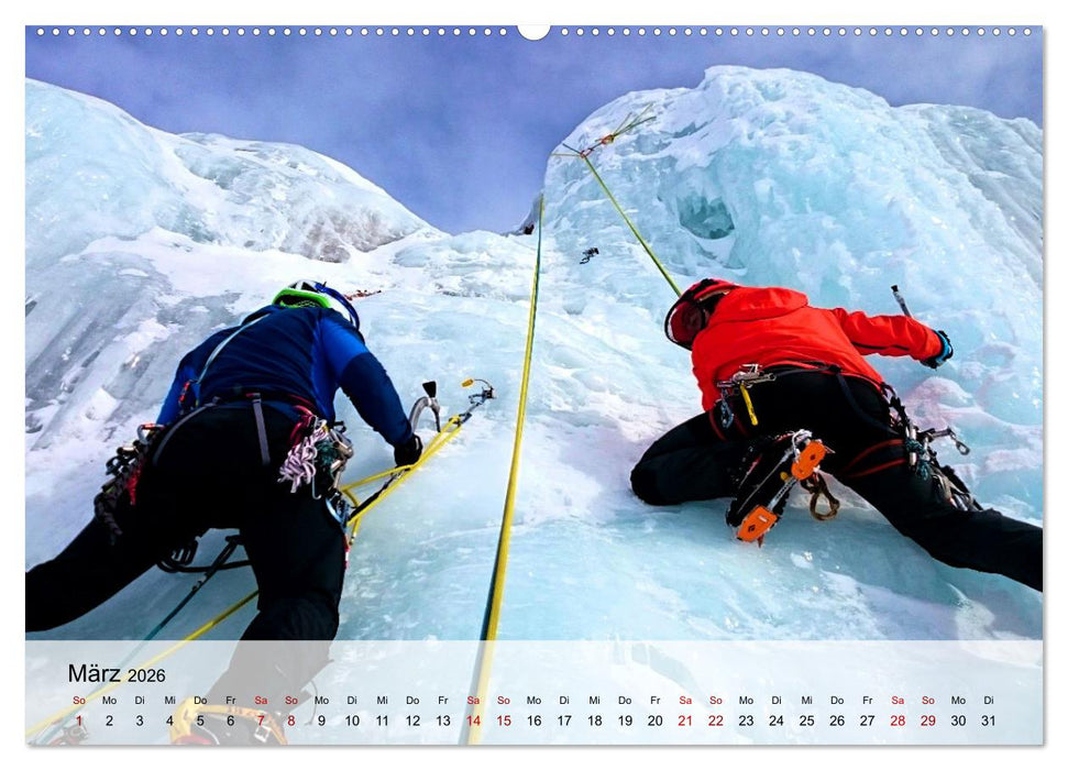 Extremsport Eisklettern (CALVENDO Wandkalender 2026)