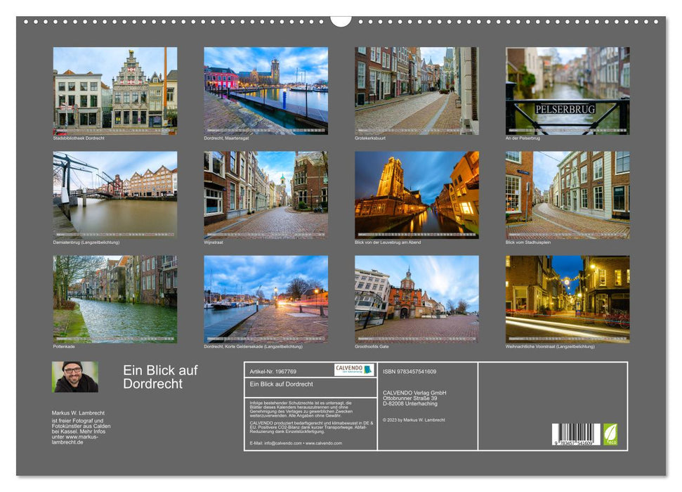 Ein Blick auf Dordrecht (CALVENDO Wandkalender 2026)