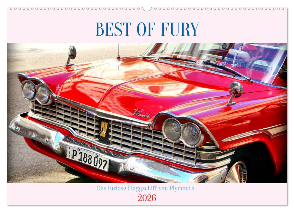 BEST OF FURY - Das furiose Flaggschiff von Plymouth (CALVENDO Wandkalender 2026)