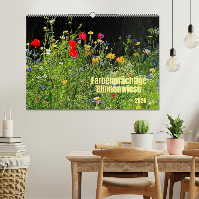 Farbenprächtige Blumenwiese (CALVENDO Wandkalender 2026)