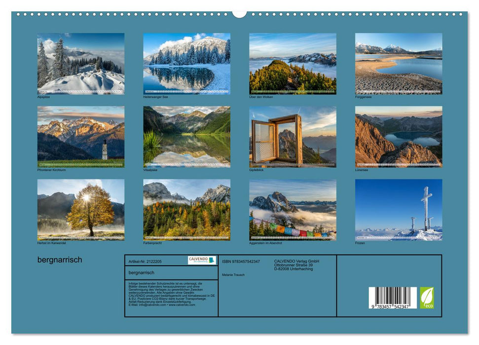 bergnarrisch (CALVENDO Premium Wandkalender 2026)