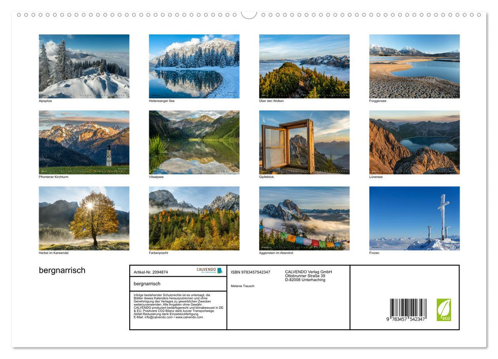 bergnarrisch (CALVENDO Premium Wandkalender 2026)