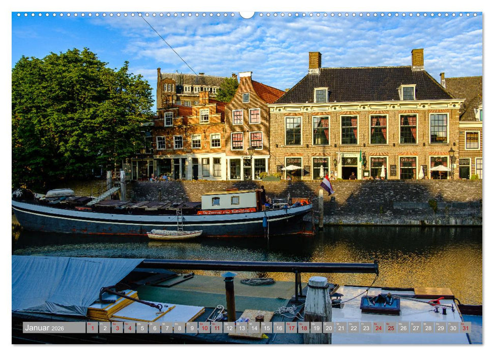 Ein Blick auf Delfshaven (CALVENDO Wandkalender 2026)