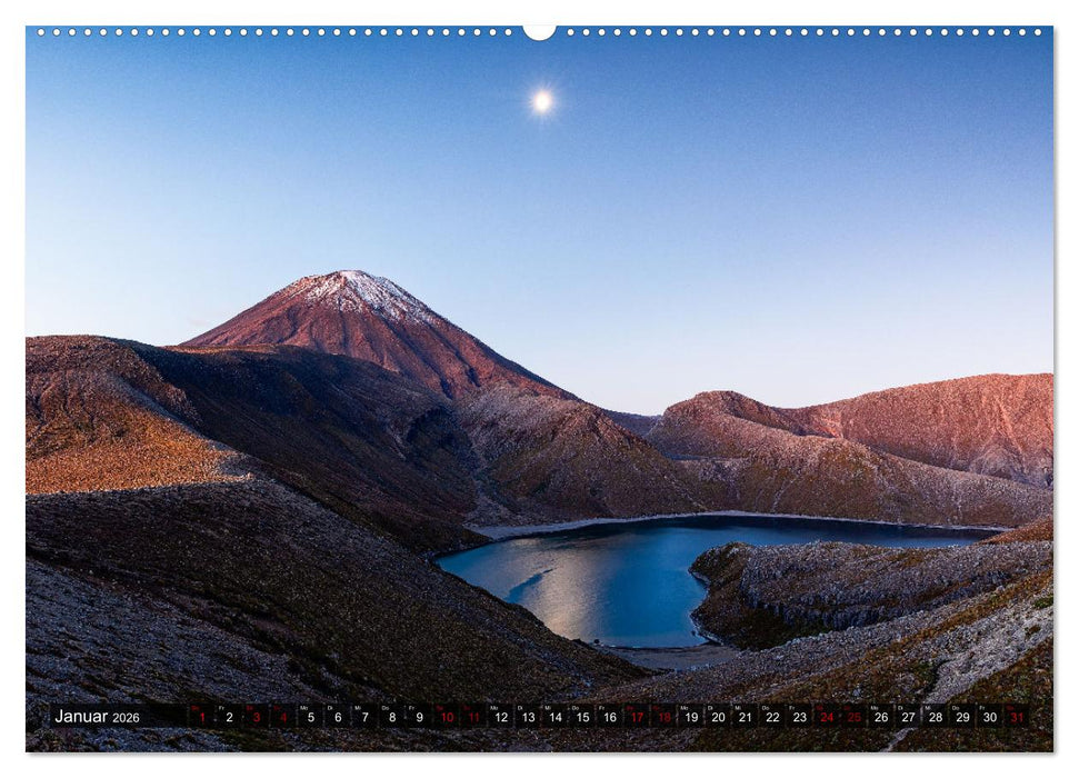 Der Norden Neuseelands: Vulkane, Wasserfälle und imposante Strände (CALVENDO Premium Wandkalender 2026)