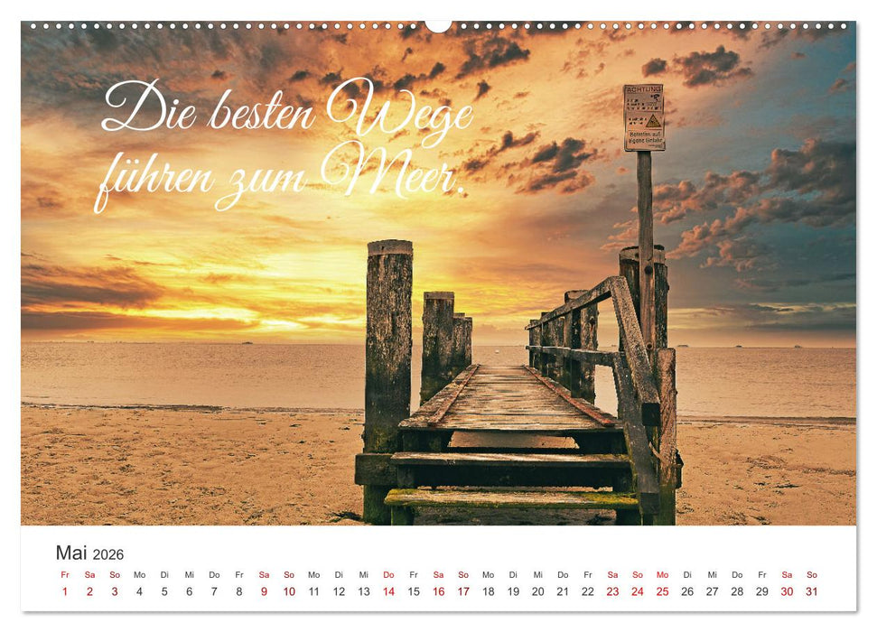 Lass uns ans Meer fahren (CALVENDO Premium Wandkalender 2026)