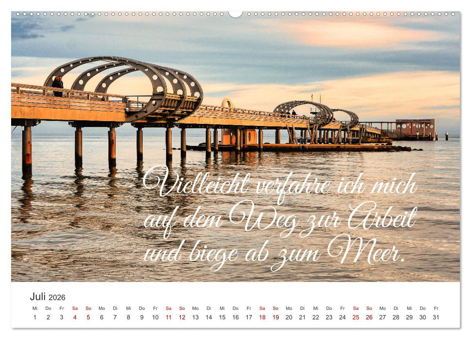 Lass uns ans Meer fahren (CALVENDO Premium Wandkalender 2026)