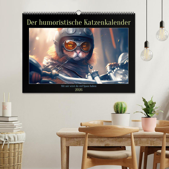 Der humoristische Katzen Kalender (CALVENDO Wandkalender 2026)