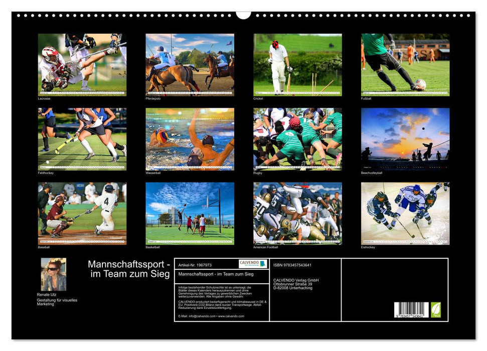 Mannschaftssport - im Team zum Sieg (CALVENDO Wandkalender 2026)