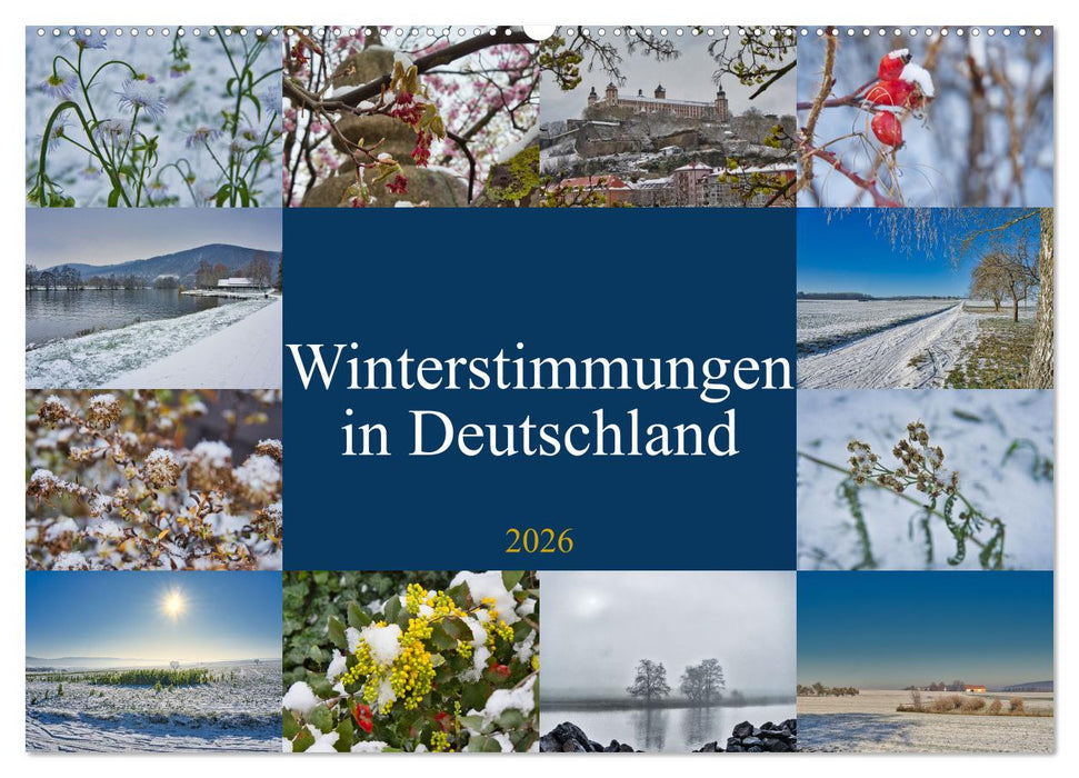 Winterstimmungen in Deutschland (CALVENDO Wandkalender 2026)